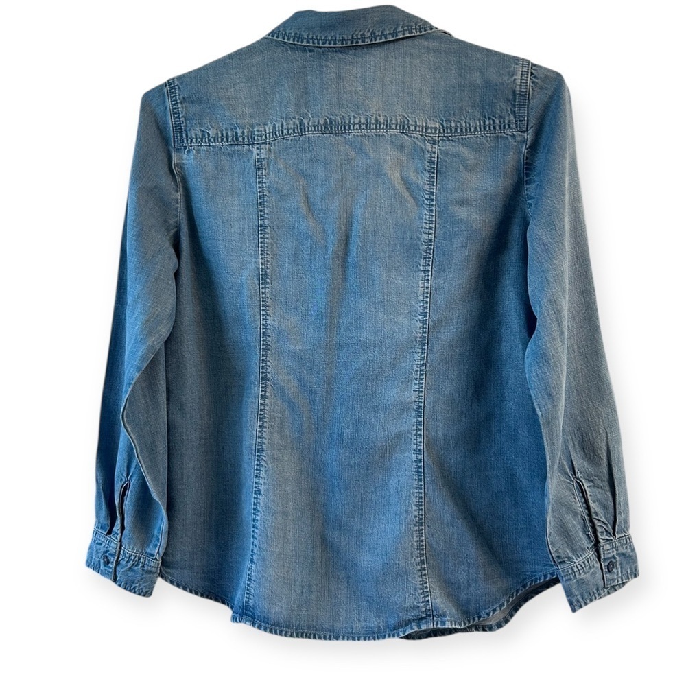 NWT Chicos Blue Denim Shirt - Picture 4 of 6